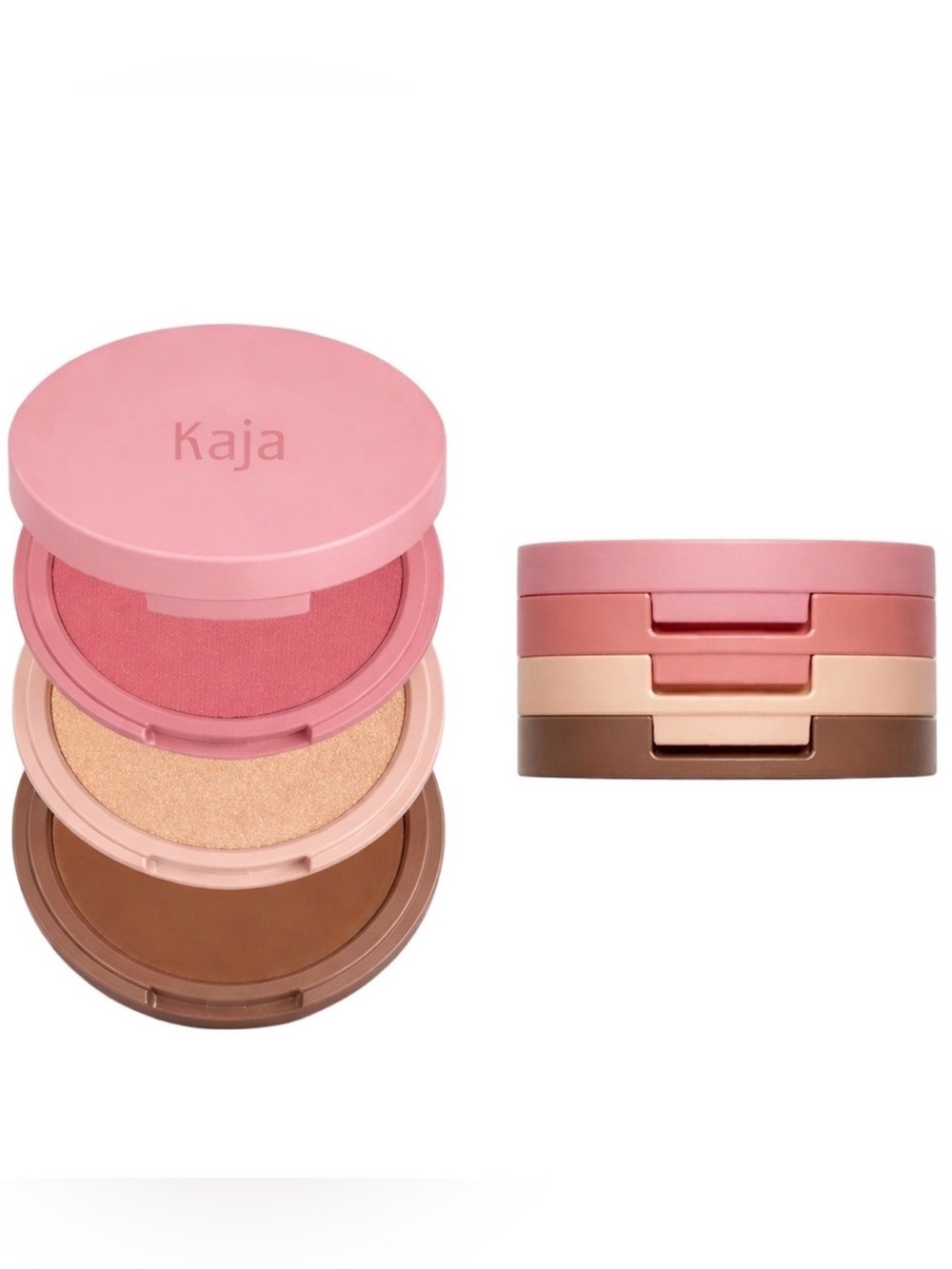 Kaja Beauty Bento Blendable Sculpting Trio Blush Highlighter Bronzer Cloud Latte